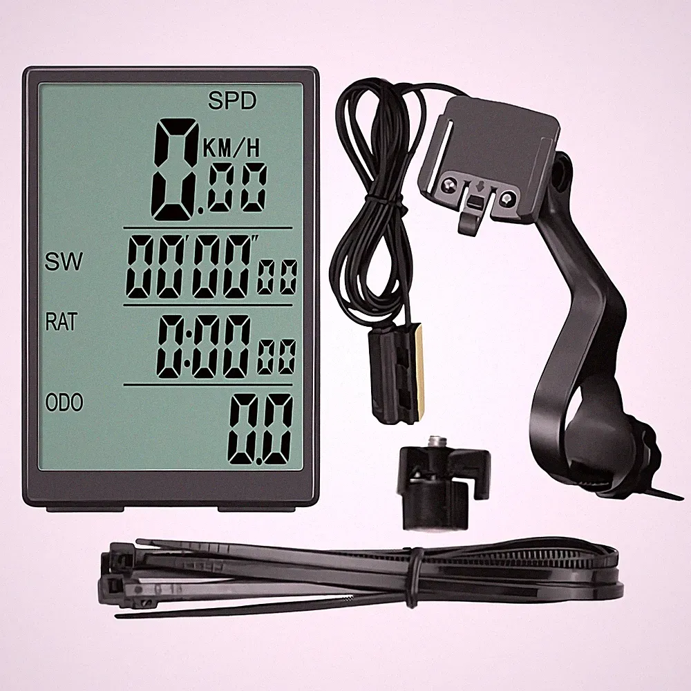 1x Bike Bicycle Speedometer Cycle Digital Odometer Computer Waterproof LCD Wired