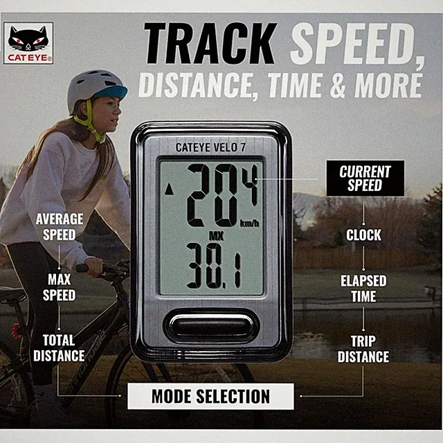 Bike Speedometer & Odometer - Easy Setup, 3 Battery