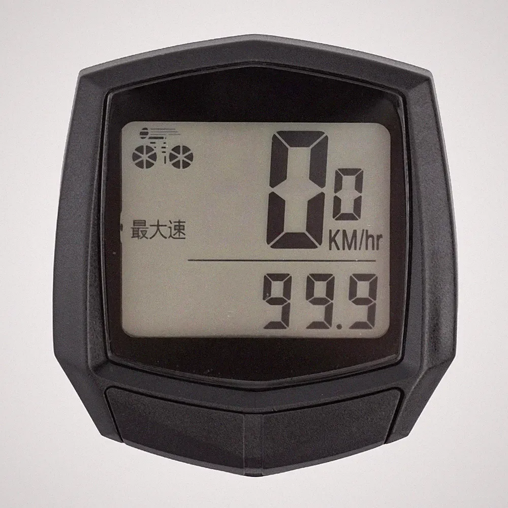 Compact and Practical Bicycle Odometer Speedometer Waterproof and Wired