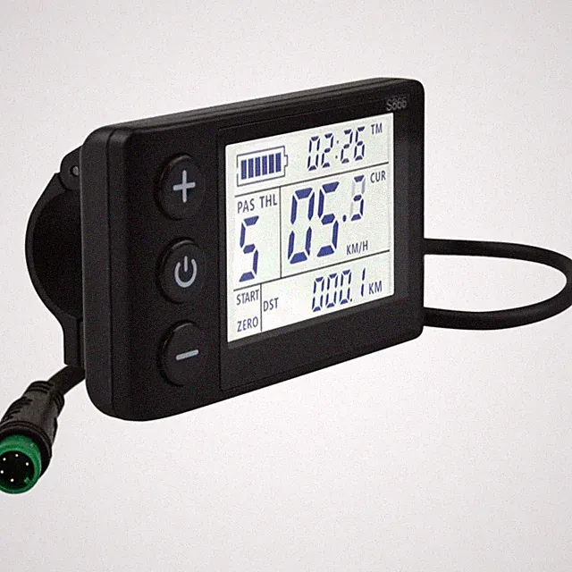 Electric Bicycle LCD Display Speedometer Odometer Waterproof Control Panel