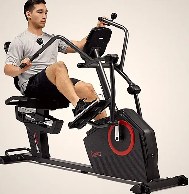 Elite Recumbent Trainer Bike & Elliptical Machine Full Body 16 Level Resistance