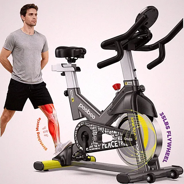 Exercise Bike Indoor Cycling Bike Fitness Stationary Bike Workout Bike Yellow