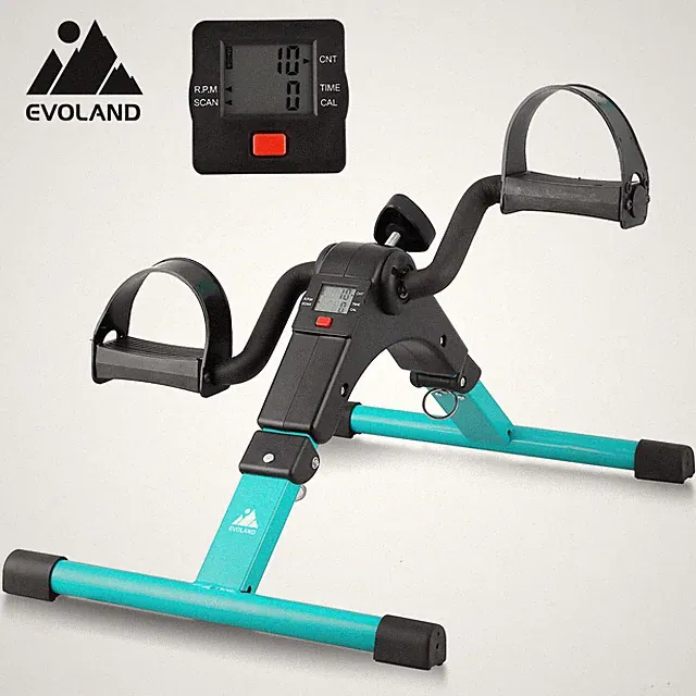Folding Mini Exercise Bike Under Desk Arm/Leg w/LCD Display Fitness Pedal bike