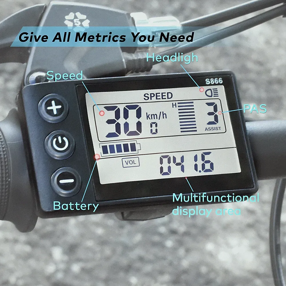 For E-Bike LCD Display Display E-Bicycle MTB Part Electric Bike for Mountain