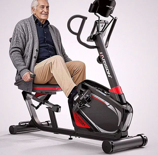 HARISON Recumbent Exercise Bike with 400 lbs Capacity, Magnetic Recumbent bike