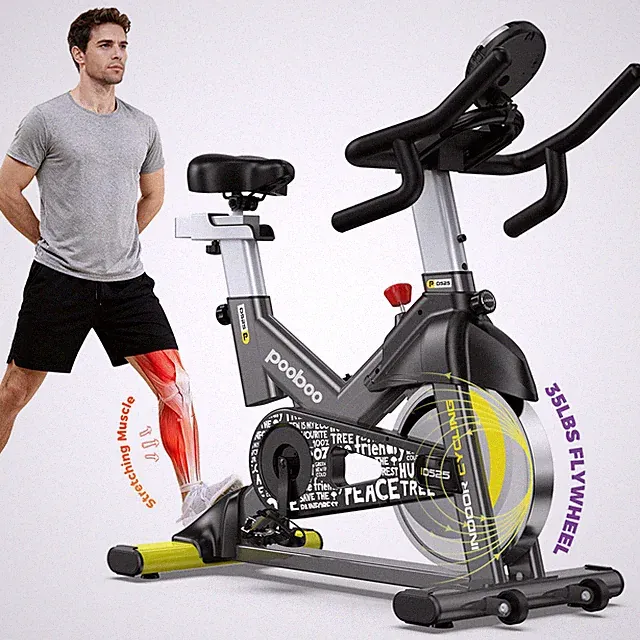 Indoor Exercise Bike Workout Bike Magnetic Resistance Stationary Cycling Bike