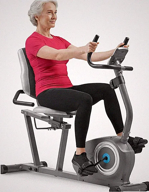 JLL Smart Cross Trainer Recumbent Exercise Bike with 8-Level Magnetic Resistance