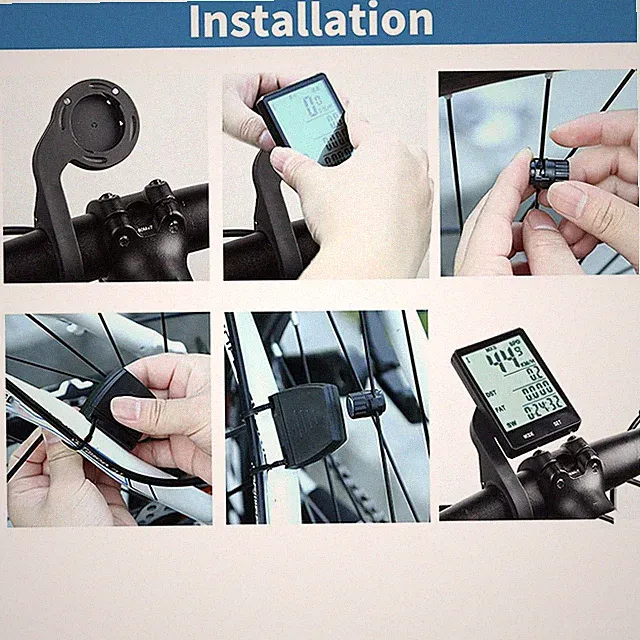 Multi-Function Cycling Odometer with 2.8" LED Backlight Display fits for Cycling