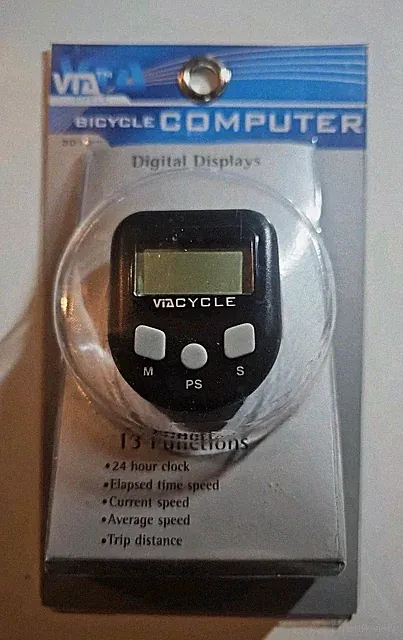 NOS Via 3013 Bicycle Computer.....13 Functions...Odometer...Speedometer...Bike
