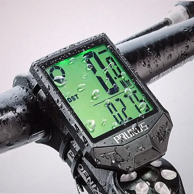 PRUNUS Bike Speedometer and Odometer Wireless Waterproof Bicycle Computer with T