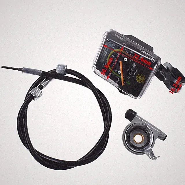 Resettable Speedometer Odometer Gauges Analog Classic Style For Motorized Bike