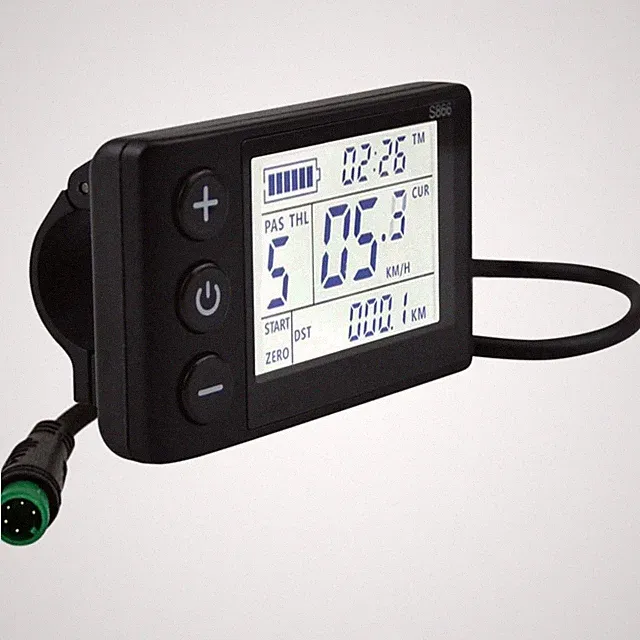 S866 Electric Bicycle LCD Display Meter, 24V 36V 48V Ebike LCD Display Contro...