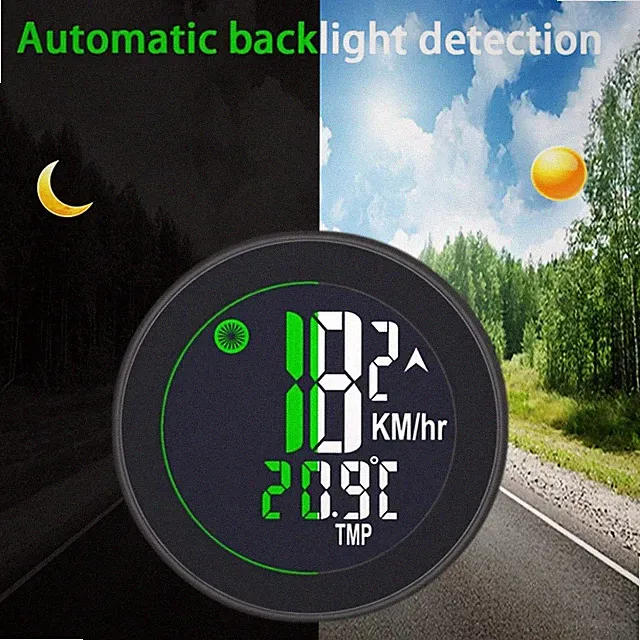 Shatter-Resistant Sturdy Wireless Bicycle Speedometer Odometer with LCD Display