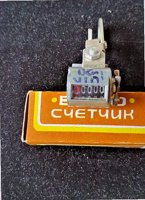 Soviet vintage odometer cyclometer bicycle boxed manual