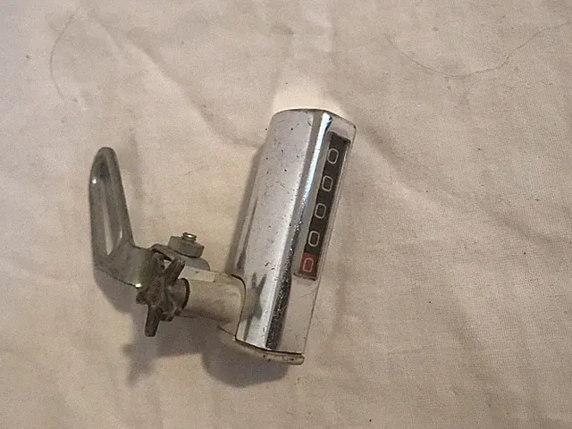 Vintage made in Italy Fisher cyclometer/odometer