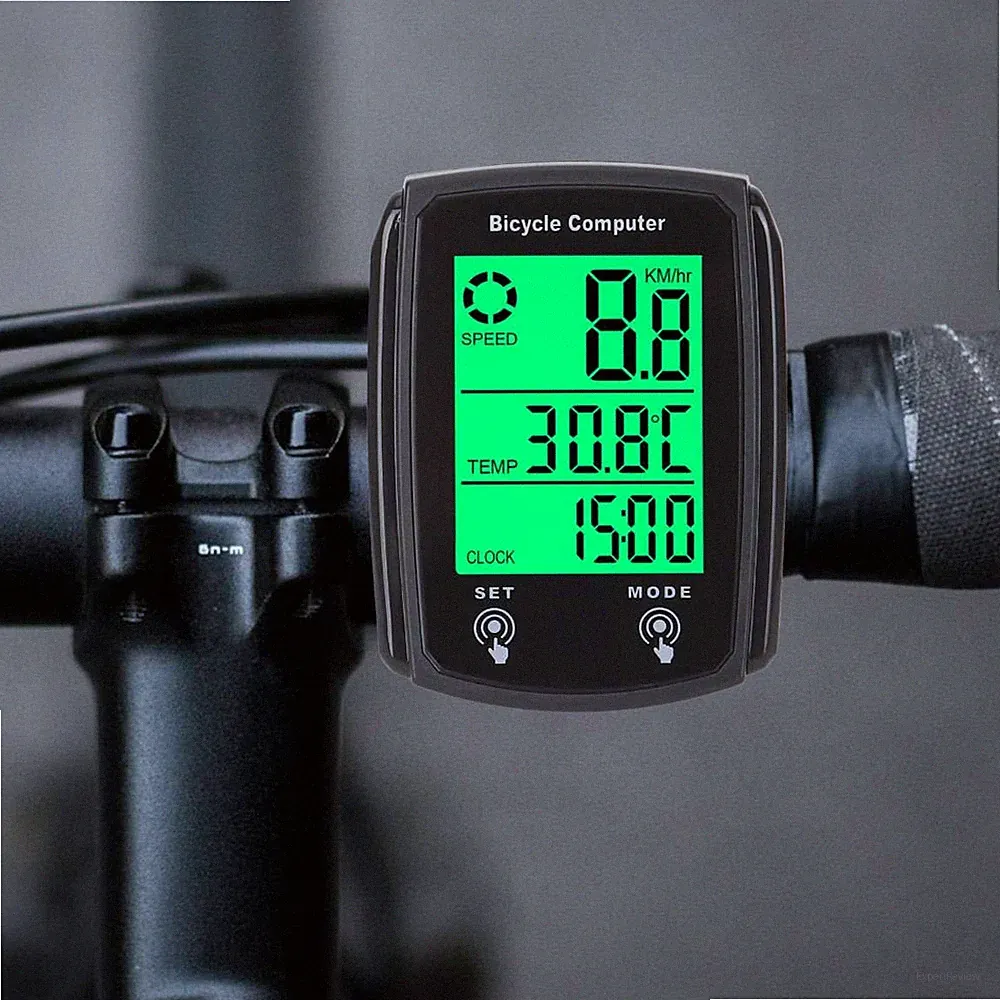 Wired Bike Bicycle Speedometer Cycle Digital Odometer Computer Waterproof LCD
